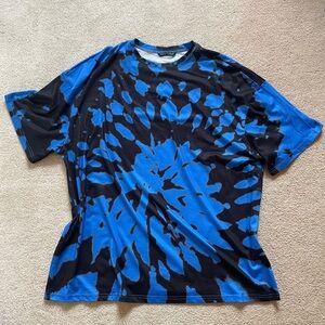 SHEIN Blue and Black Oversized T-Shirt